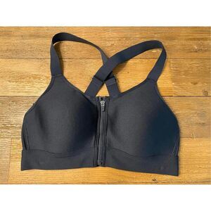 Under Armour Small Women's Continuum High Impact Zip Sports Bra black